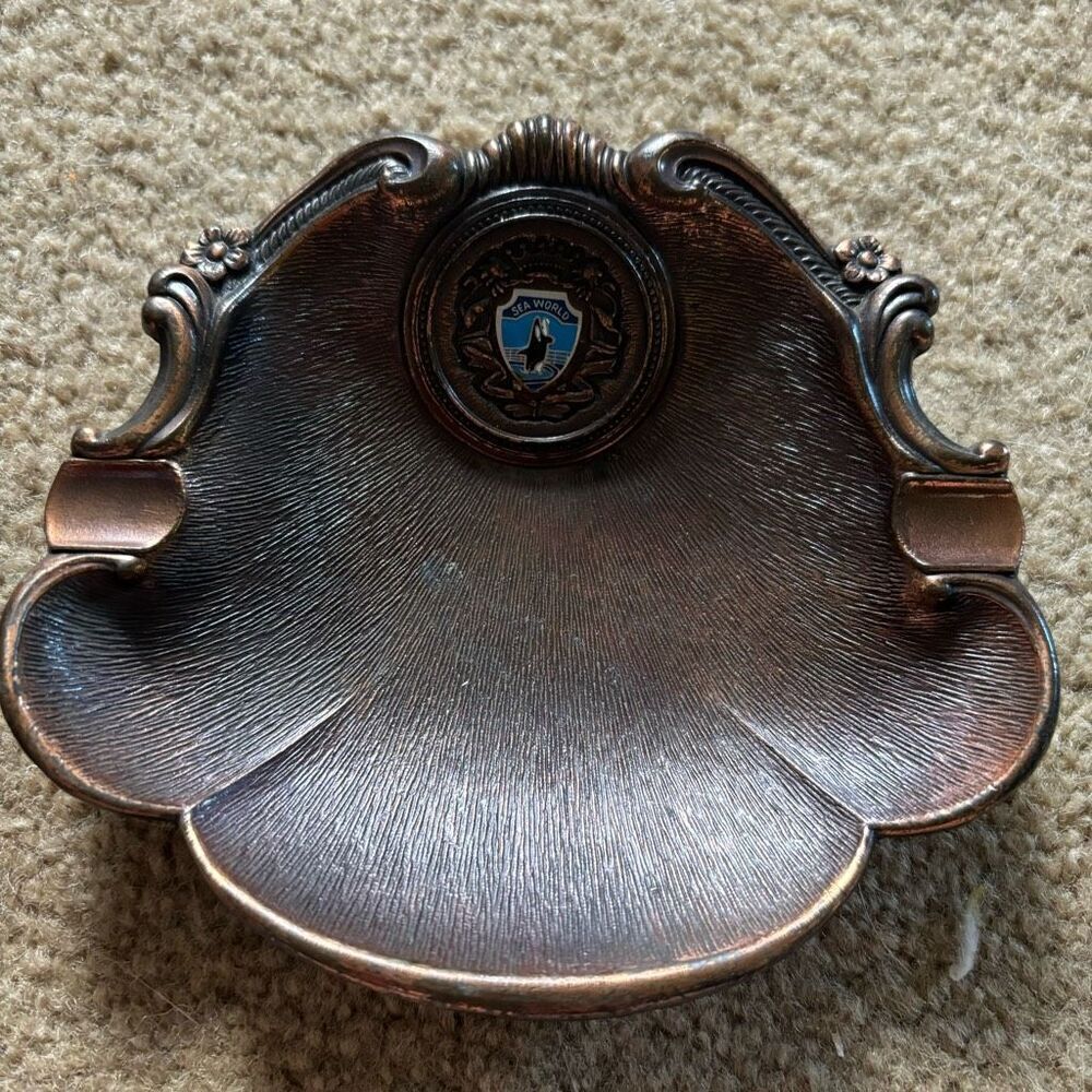 Sea World Vintage Copper Ashtray